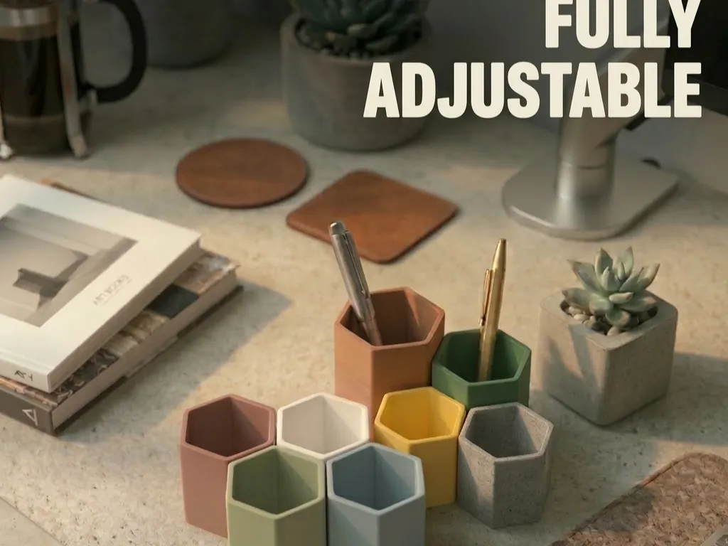 Parametric Hexagonal Organizer - Fully Adjustable - Free 3D Print Model ...