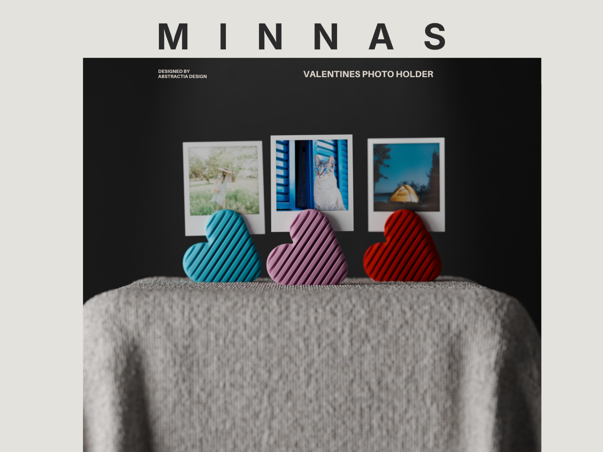 Valentines Photo Holder. Instax and polaroid.