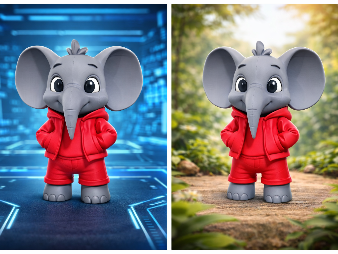 Urban Style Elephant - Multiparts