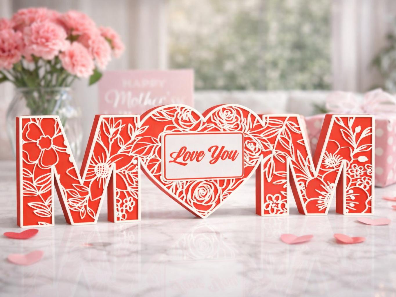 MOM Heart Sign – Mother’s Day Gift