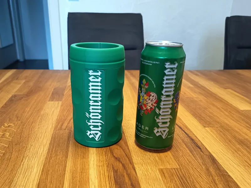 Bierdosenkrug mit Namensschild für 500ml 0,5l Dose
