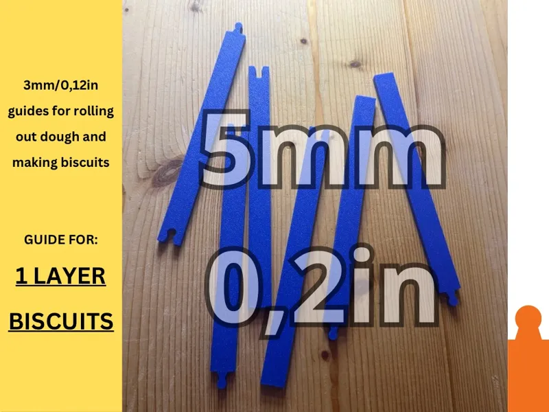 5mm thickness for cookie cutter (ONE LAYER COOKIE)