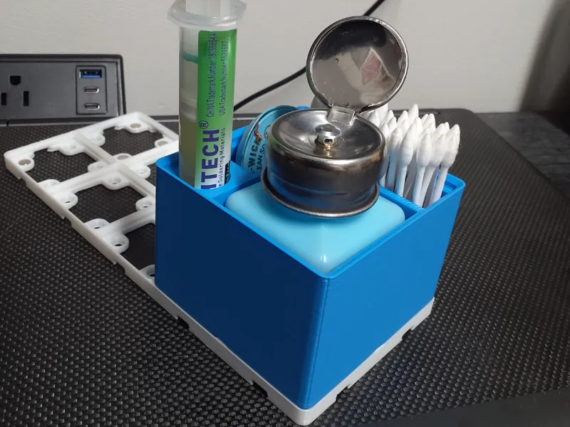 Gridfinity Alcohol Dispenser Holder