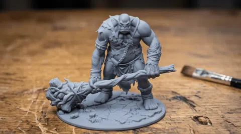Escenografía en miniatura: Colossal Ogre Brute | RPG Mini — referencia de MakerWorld