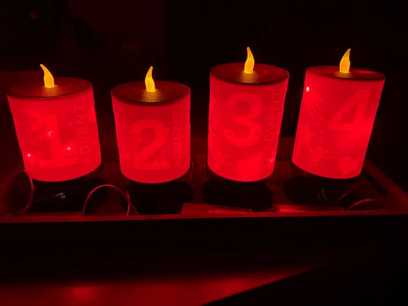 Adventzkerzen für Adventskranz  Weihnachten Kerzen