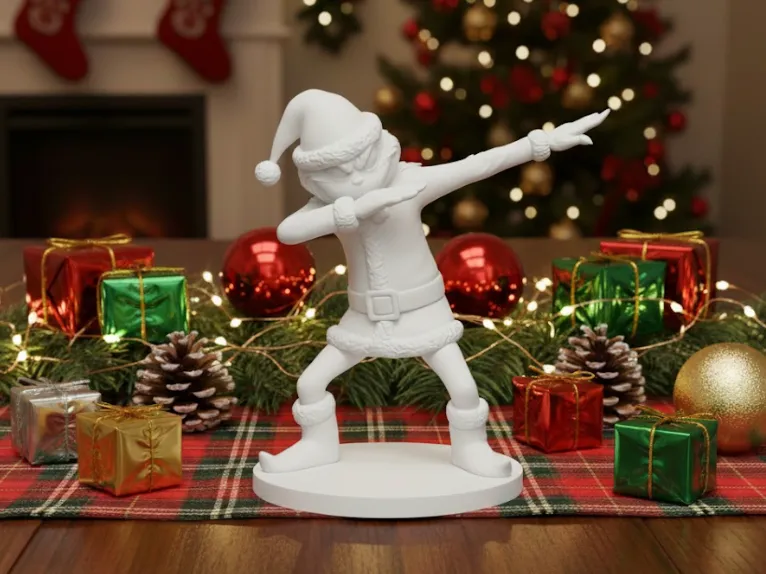 Santa Grinch Dab Pose