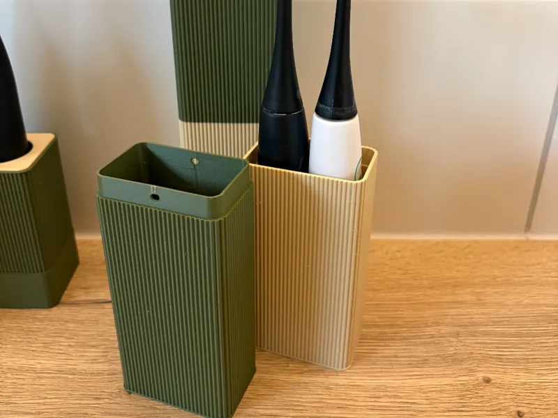 Travel case for HappyBrush toothbrushes