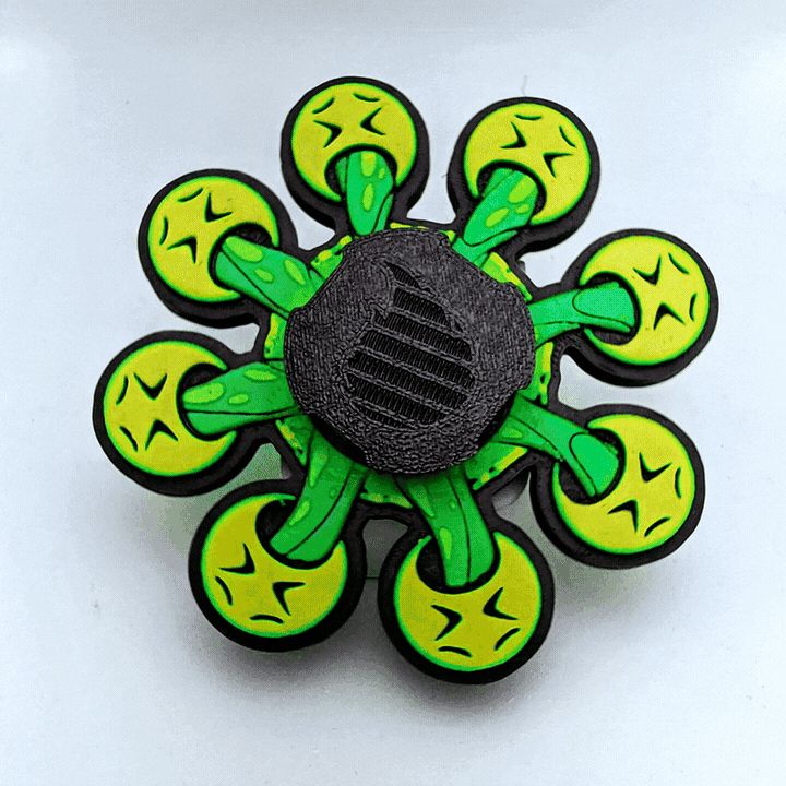 Barf Emoji Zoetrope Spinner (READ DESCRIPTION)