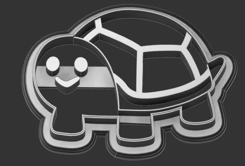Turtle Emoji Cookie Cutter
