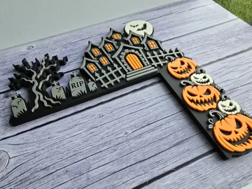 Marco decorativo: Haunted House Door/Frame Corner Decor — vista de referencia 5