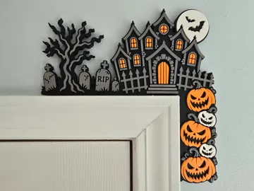 Marco decorativo: Haunted House Door/Frame Corner Decor — vista de referencia 4