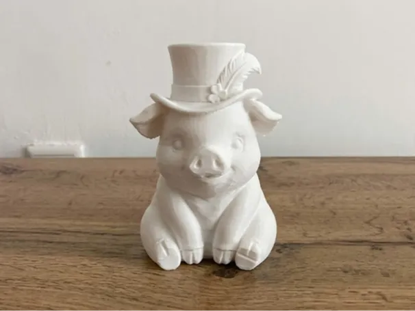 Pig in a Hat - Cute Decorative Figurine