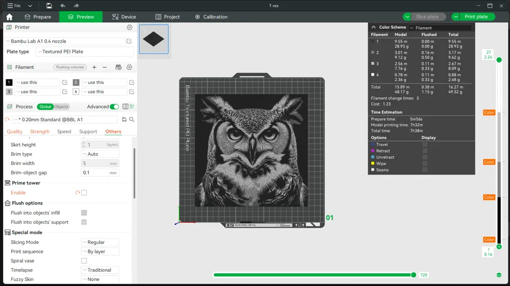 Great Horned Owl - MakerWorld 3D Model | 3Drop