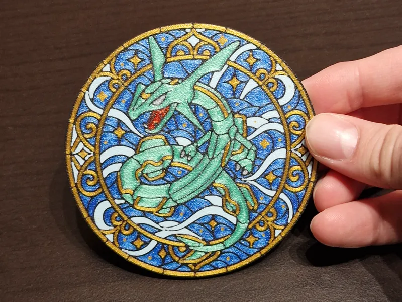Rayquaza Mosiac Coaster