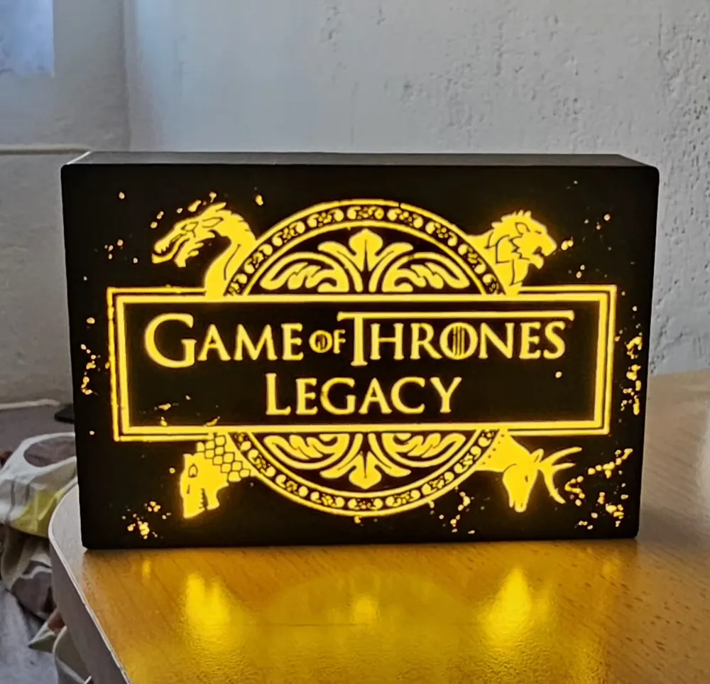 Game of Thrones: Legacy Lightbox - Free 3D Print Model - MakerWorld