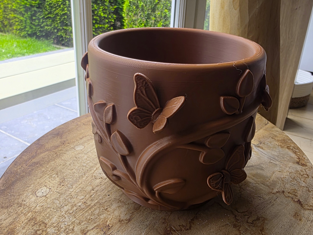 Embossed Butterfly Planter 
