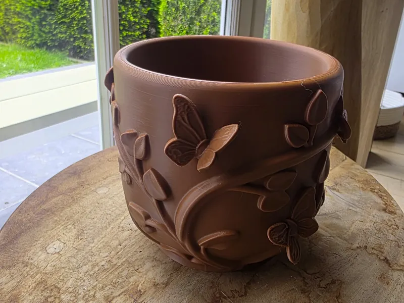 Embossed Butterfly Planter 