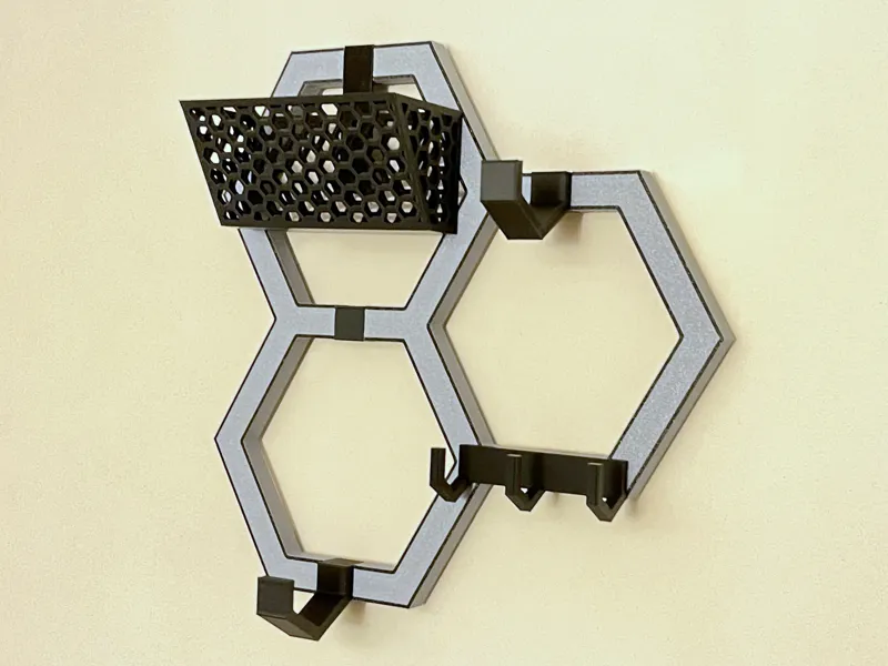 Modular wall rack