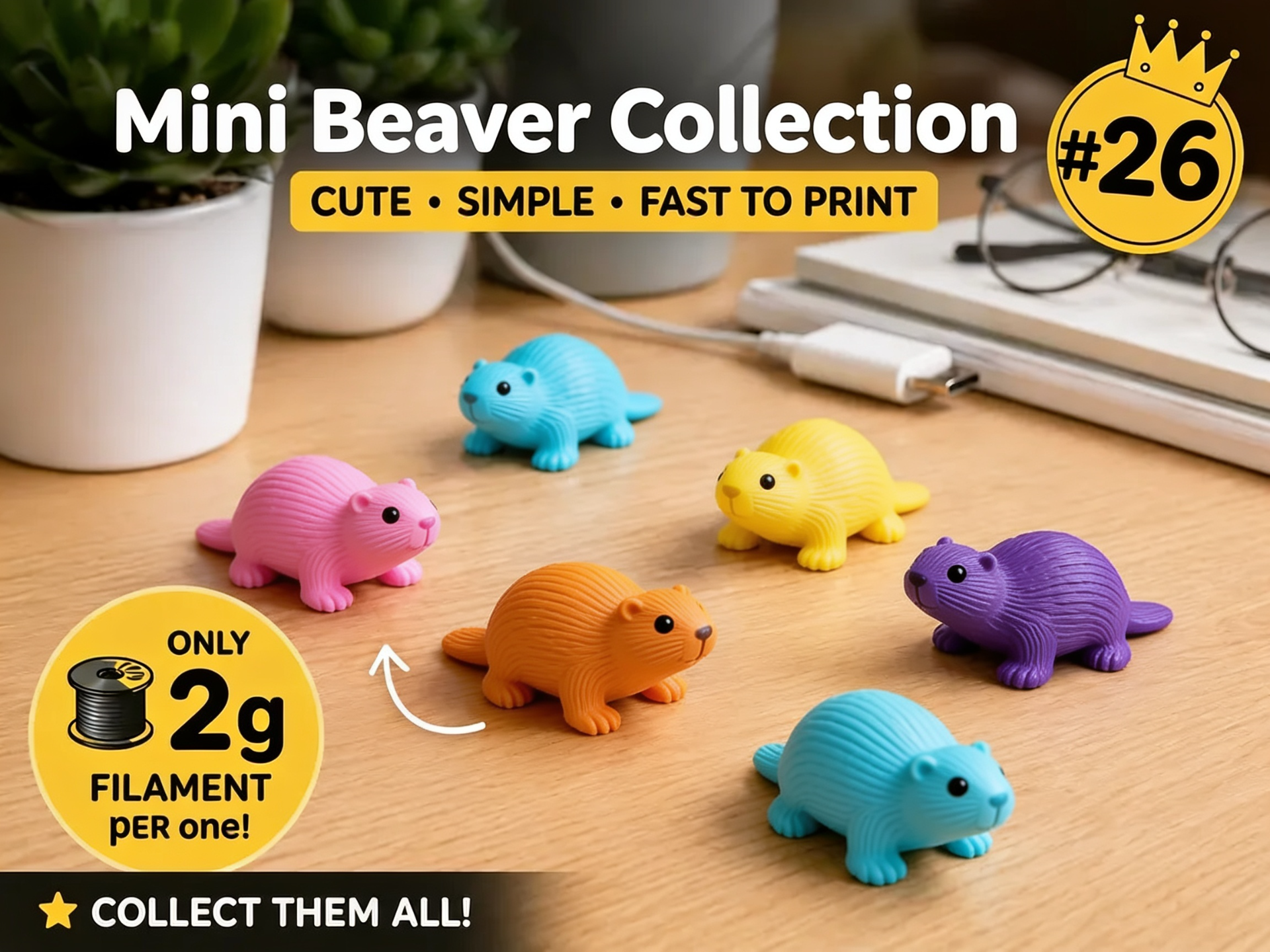 Mini Beaver Fidget - Micro Zoo