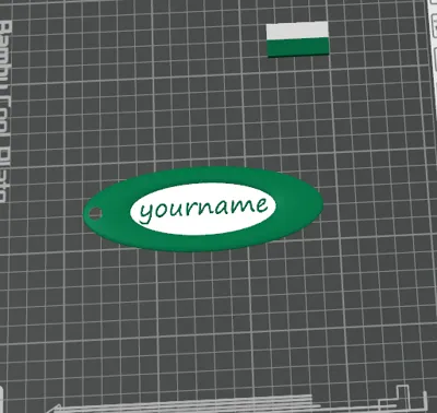 Backpack name tag