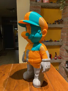 Modelo para impresión 3D: Mario Bros Altezza 50cm e 100cm — vista de referencia 5