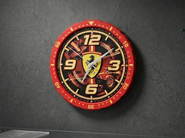 Scuderia Ferrari F1, wall clock, formula, wins