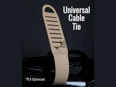 Universal Reusable Cable Tie - 6 Minutes Print