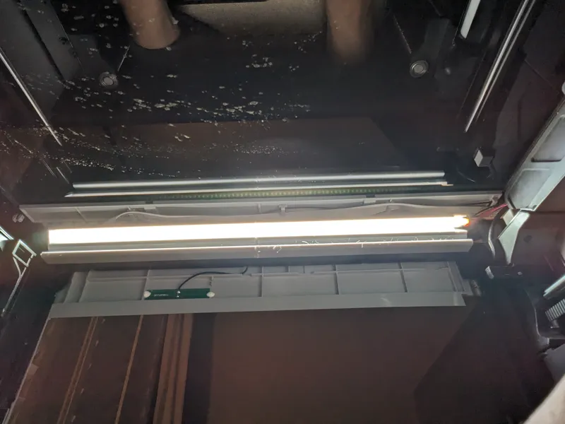 Internal lightstrip holder for BambuLab P1P / X1C