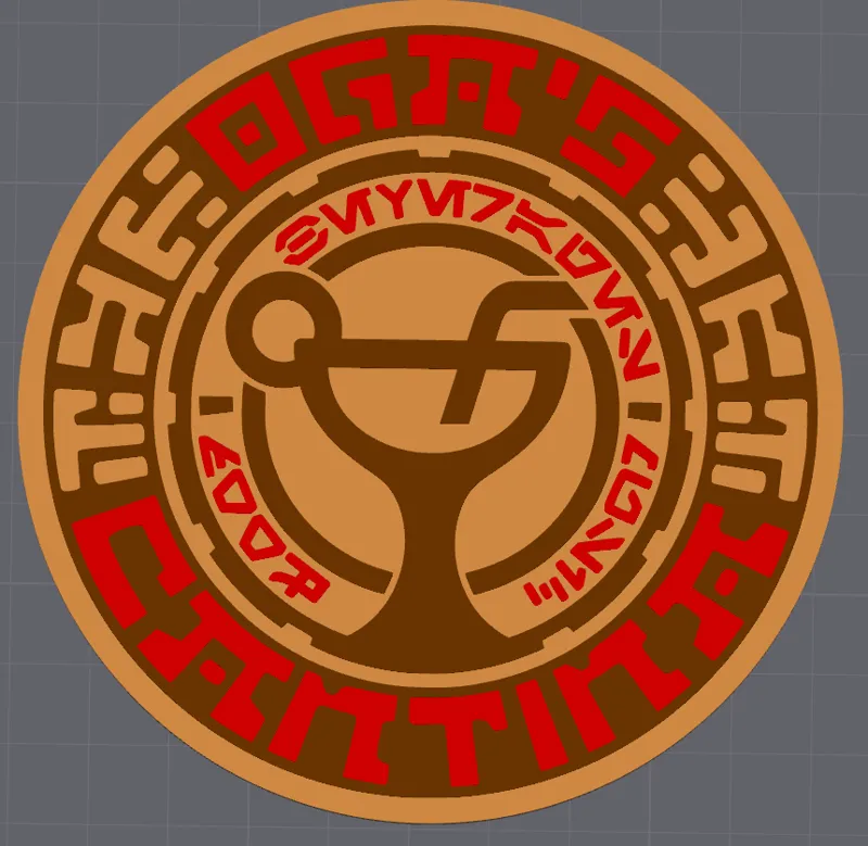 Star Wars Oga's Cantina beer coaster