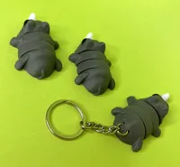 Bébé rhinocéros articulé — porte-clés — photo 4
