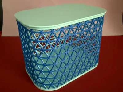decorative mesh sided duel coloured basket