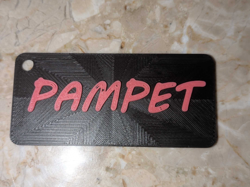 Key chain tag with your name on it!