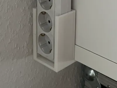 Parametric Ikea Besta Powerstrip Holder Screwed