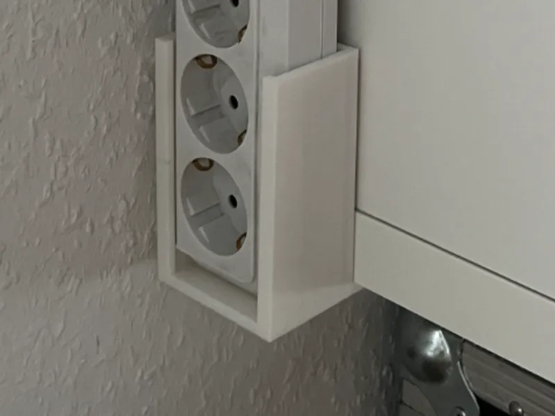 Parametric Ikea Besta Powerstrip Holder Screwed