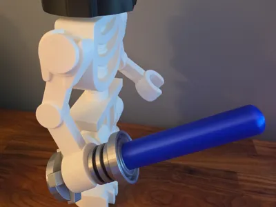 Lightsaber for Mega Brick Skeleton
