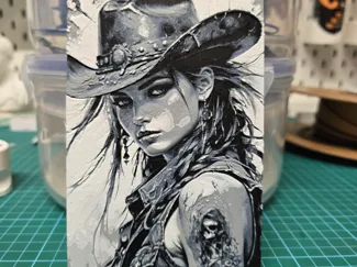Cowboy Girl - Hueforge