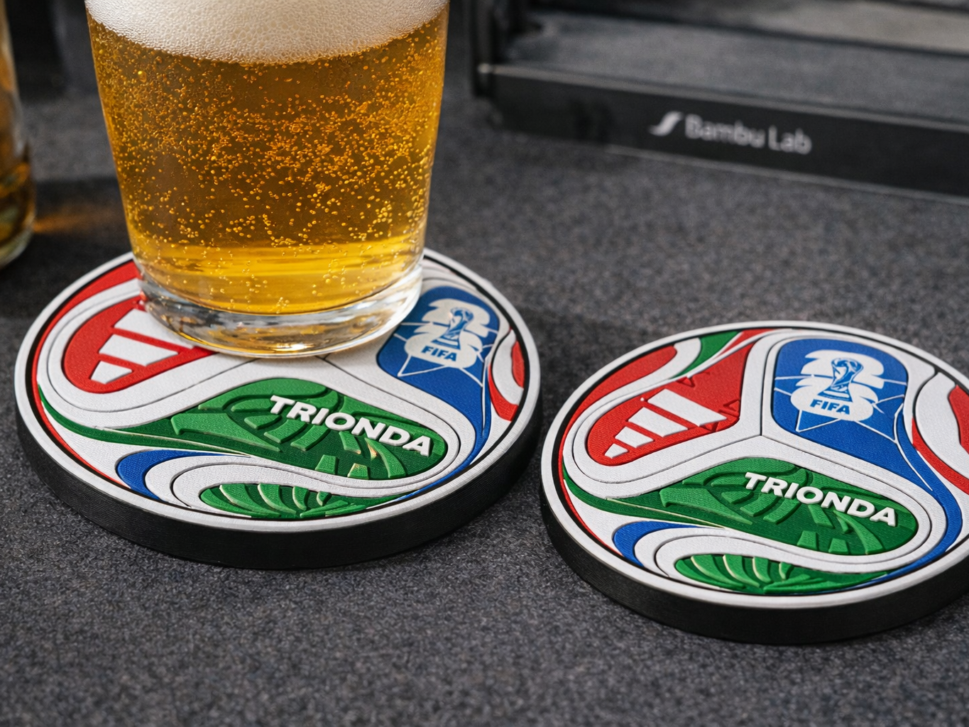 World Cup Coaster with Can Opener | Trionda AMS 