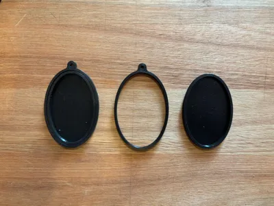 Embroidery hoop keychain