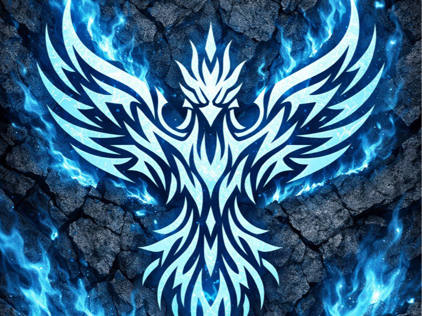 Fenix Tribale Blu-Azzurro Hueforge