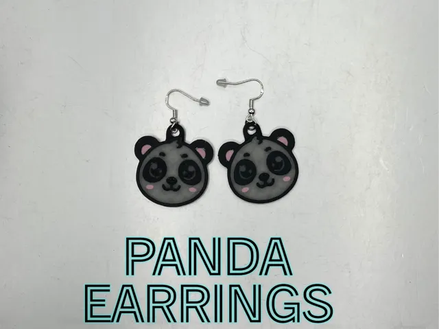 Panda Earrings