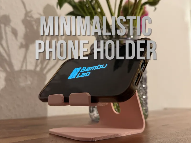 Minimalist Phone Stand – One-Piece & Sturdy