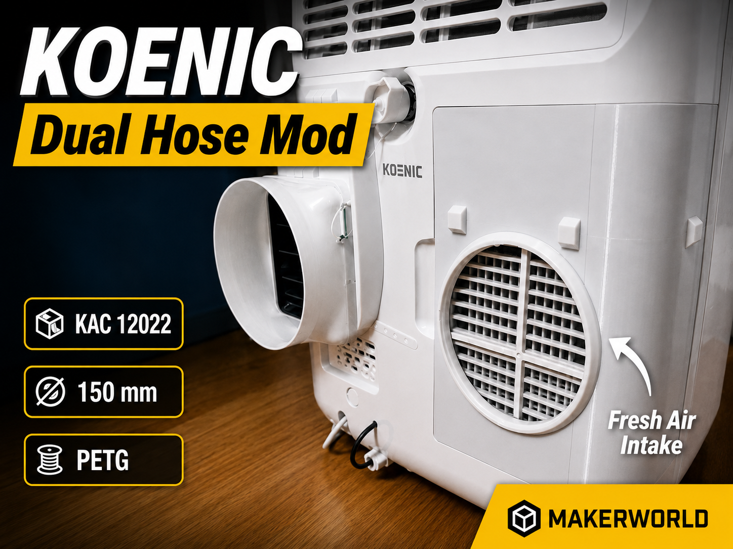 KOENIC KAC 12022 Dual Hose Mod – Fresh Air Intake