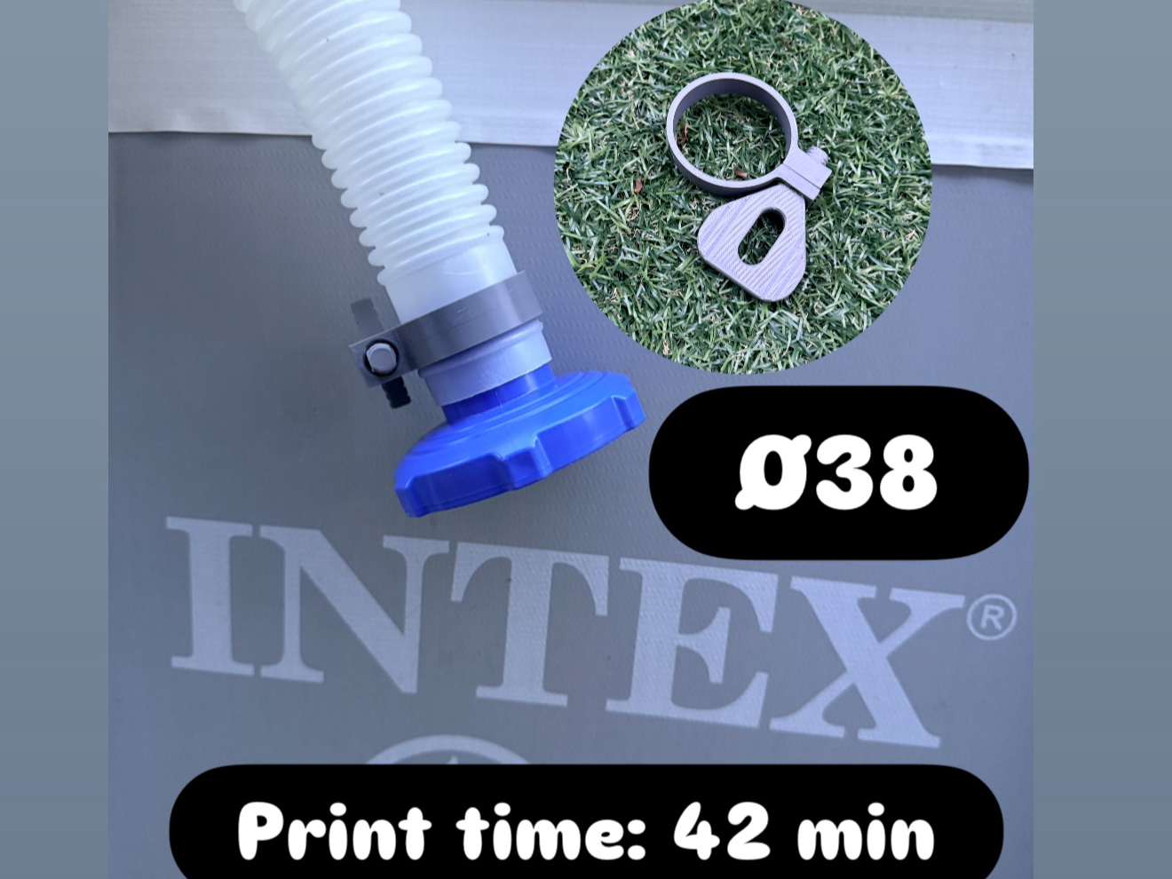 FASCETTA STRINGI TUBO PISCINA INTEX BESTWAY 38 MM