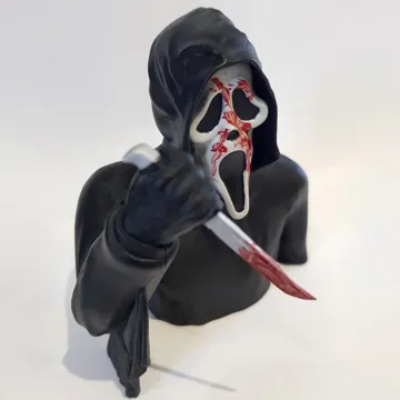 Figura decorativa: Ghostface bust — vista de referencia 3