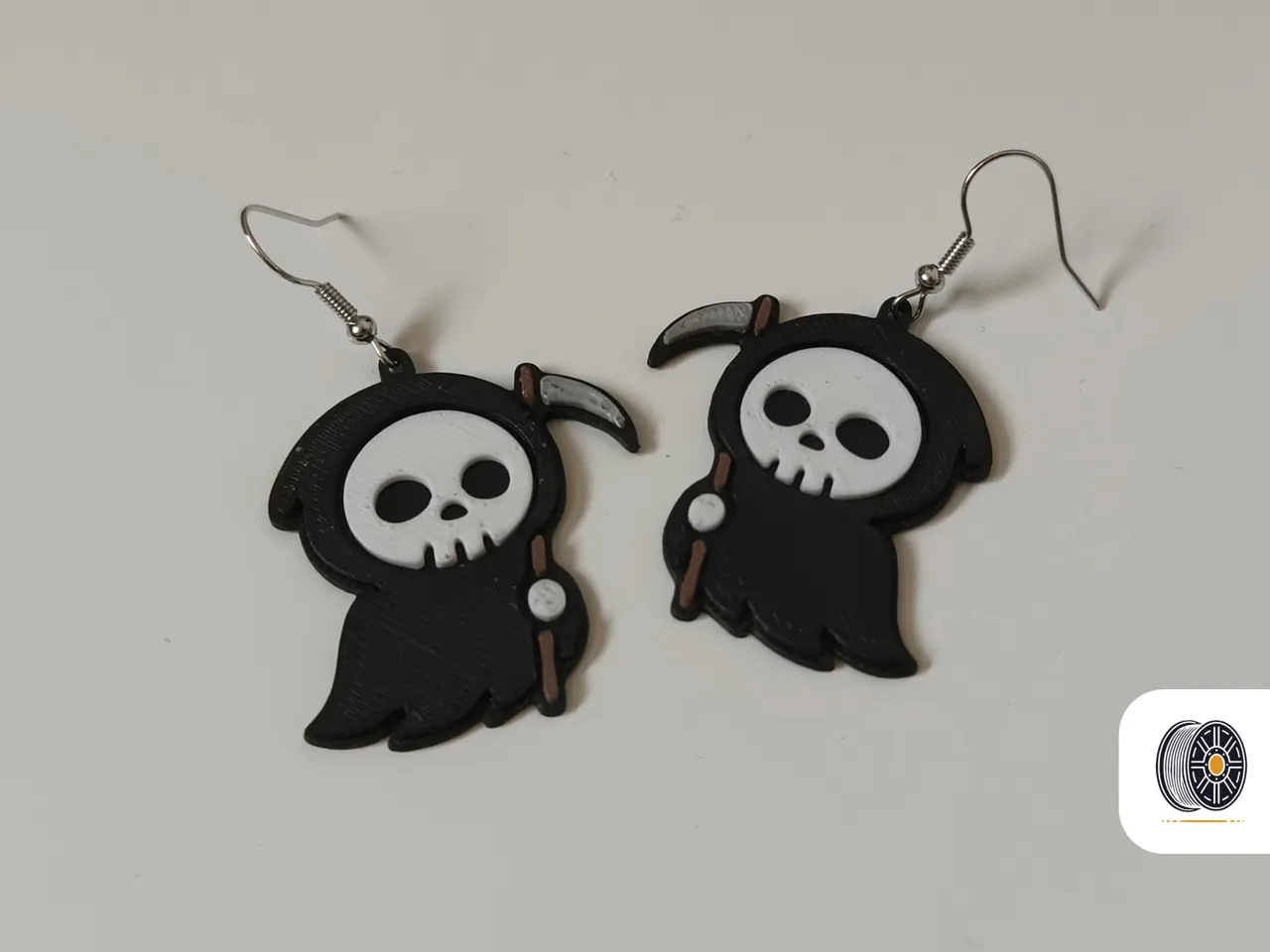 Grim Reaper Earrings | Halloween Earring Series view 2