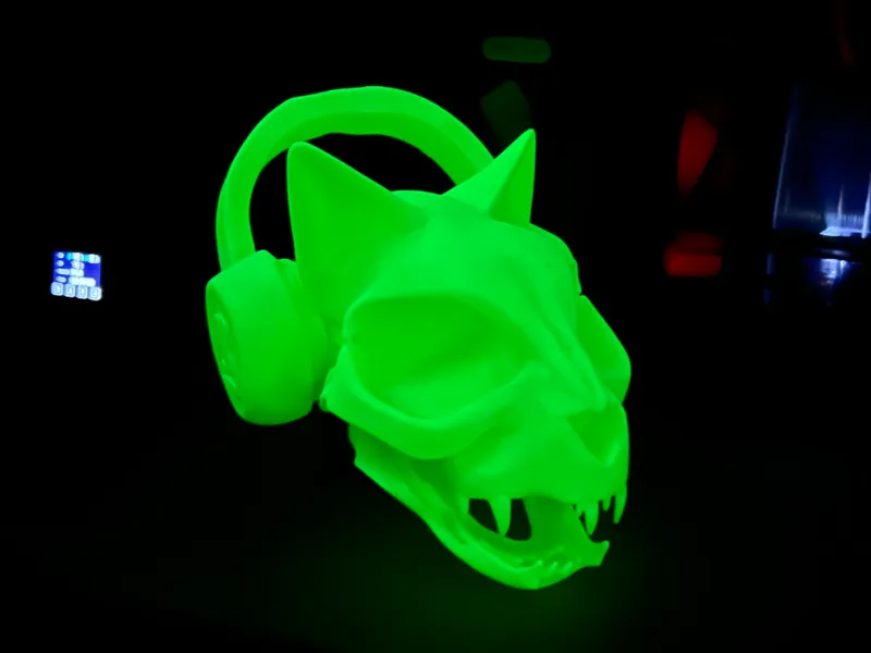 Cat Skull Headphones Topper – Rocket League Style