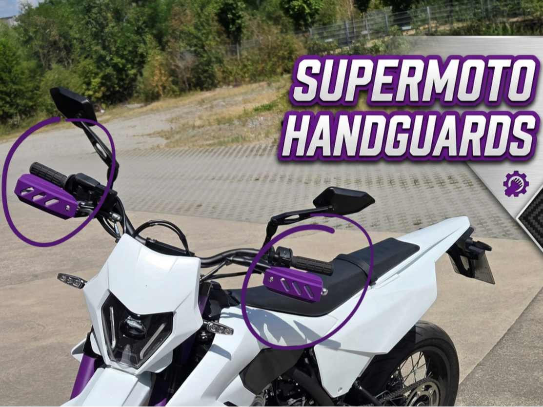 Supermoto / MTB Handschützer mit Lenkerhalterung