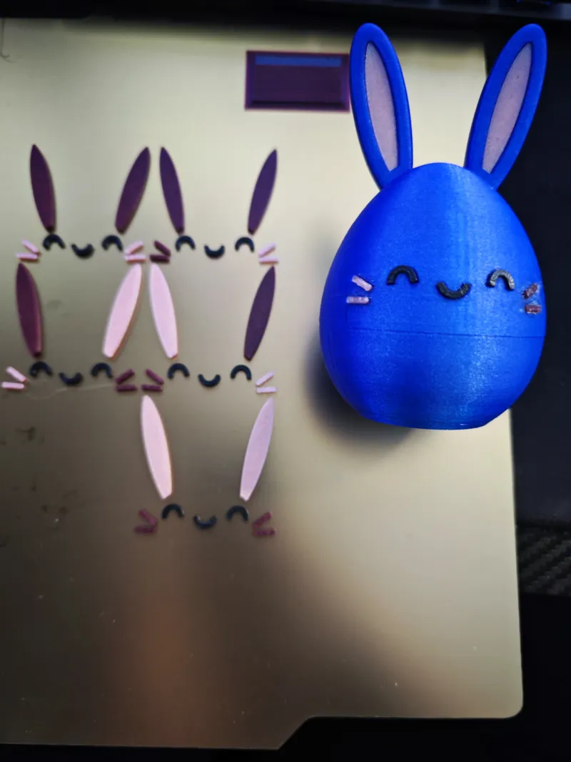 Face for Easter bunny egg from Petra Ollender