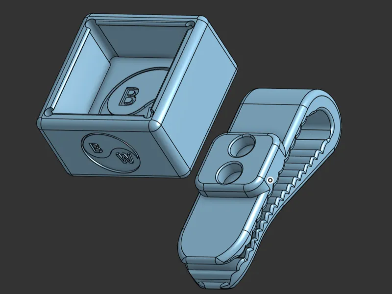 Billiards Square Chalk Magnetic Belt Clip