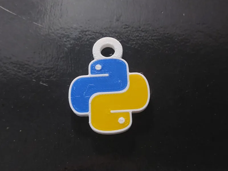 Python Logo Keychain